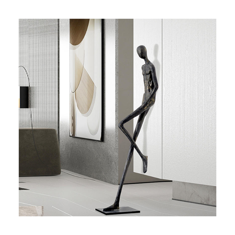 Crooked Lean Figure Sculpture